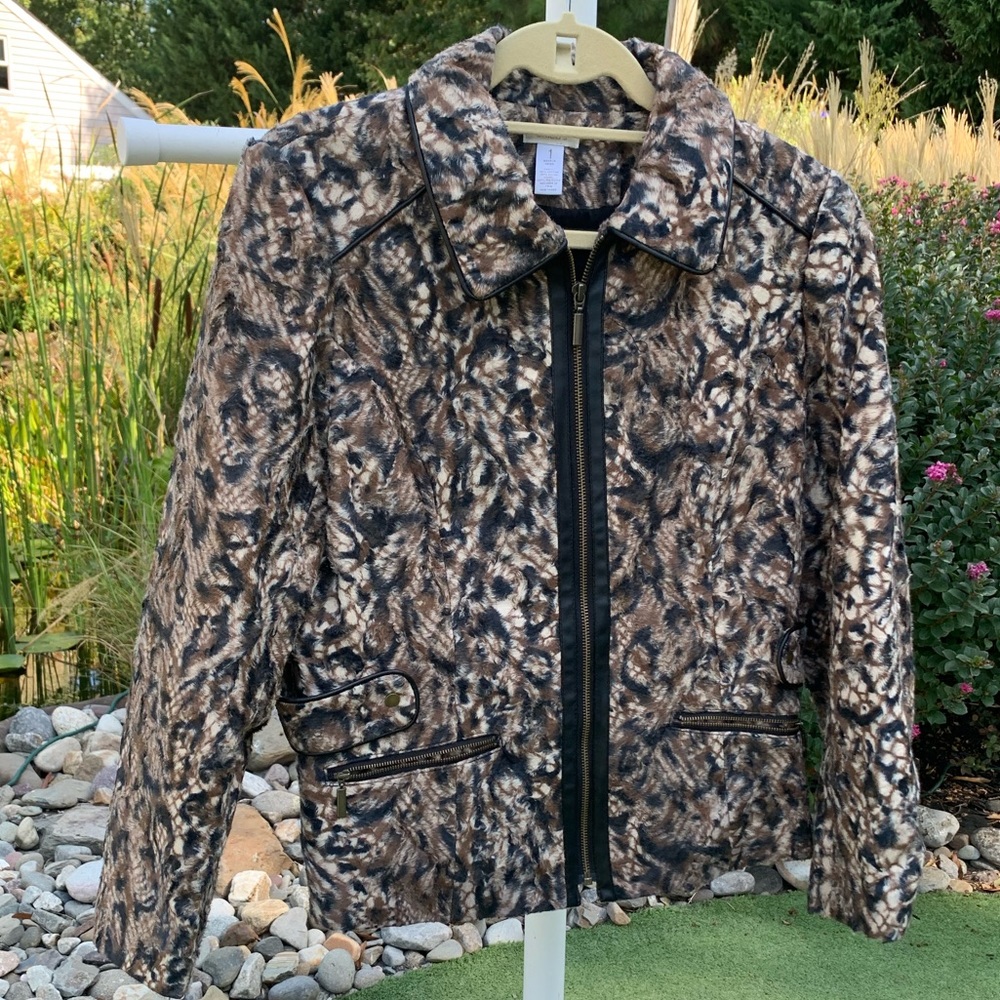 Chico’s - Leopard Print Lined Jacket